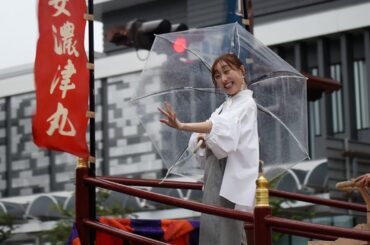 ４年ぶりの復活の和船山車に須田亜香里さん　津まつり最終日