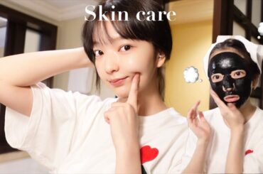 Self care Vlog. 海外撮影期間中の【スキンケア】💭🌚✨