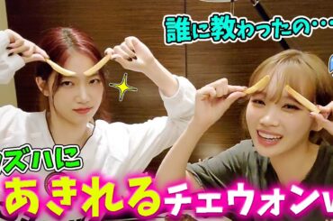 【LE SSERAFIM】韓国語でおやじギャグまで使いこなすカズハ＆隙あらば愛嬌をいれるチェウォン【日本語字幕】