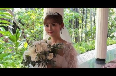 B1- 中川翔子、ハワイで結婚式&鮮やかドレス姿を披露 亡き父への思いも「生きて来て欲しかったです」