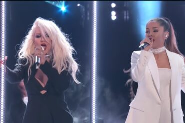 Ariana Grande & Christina Aguilera - Into You, Dangerous Woman (Live on The Voice Finale) 4K