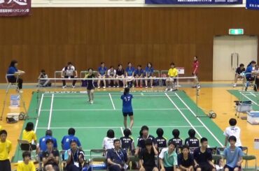2015年IH バドミントン 女子 学校対抗 1回戦 甲斐清和（山梨）vs 乙訓（京都）④