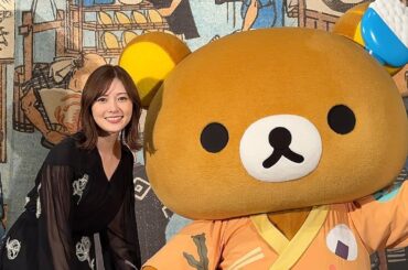 特別展「和食」内覧会に白石麻衣とリラックマが登場