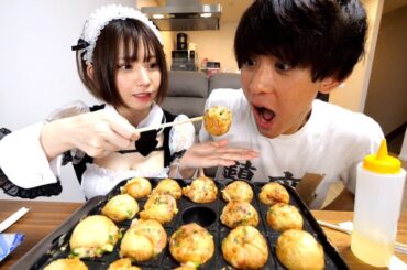 日本一コスプレイヤーのえなこさんがたこ焼きを作ってくれました。