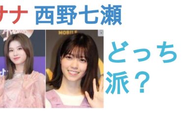 TWICEサナと西野七瀬はどっちがかわいい？【投票結果】