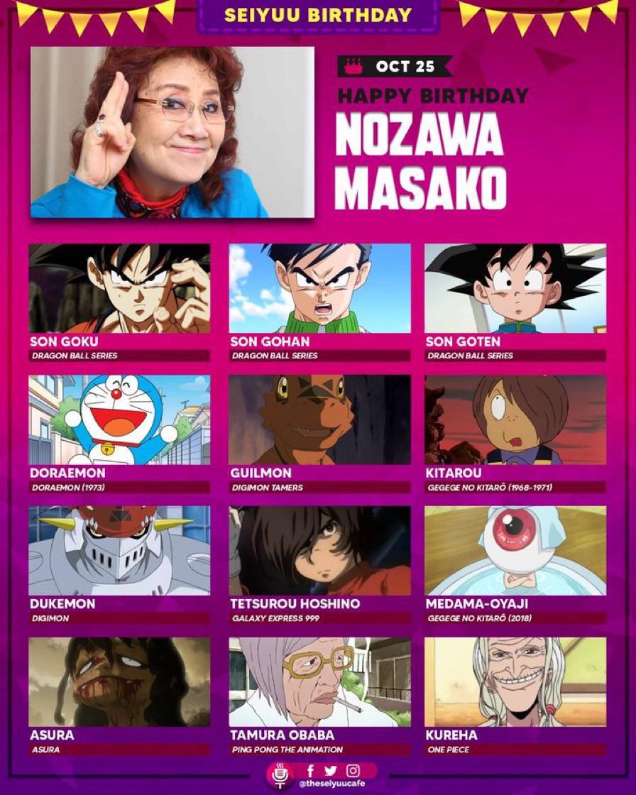 Happy 87th Birthday to Masako Nozawa! - Moe Zine