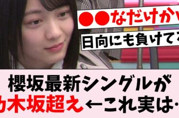 櫻坂46最新シングルが乃木坂超えの売上！？→●●なだけだったｗ...に対するオタの反応集