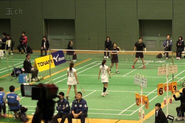 女子ダブルス本選　１回戦斉藤・朝倉vs今別府・土井