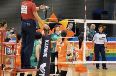 櫻坂46 田村保乃さん　バレーボールVリーグの始球式を務める