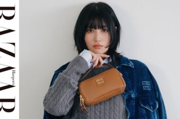 【TWICEモモ】ミュウミュウといざなうホリデーモーメント｜ハーパーズ バザー（Harper's BAZAAR）公式