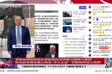 【路德社美中局势】中共王毅继续煽动到北京的阿拉伯伊斯兰国家代表团联合起来用给美以施压”停火止战“”巴勒斯坦独立建国“；中共国防部否认对澳洲军舰潜水作业声纳攻击；11/20/2023【路德/墨博士】