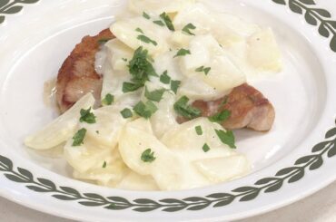 【3分クッキング公式】ポークソテー　ポテトミルクソース