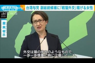 台湾与党　副総統候補に蕭美琴氏擁立へ　「戦猫外交」掲げ女性初の駐米代表務める(2023年11月20日)
