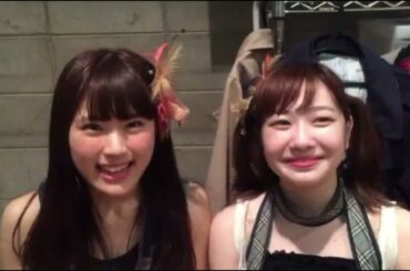 松岡知穂に突撃インタビューする渋谷凪咲