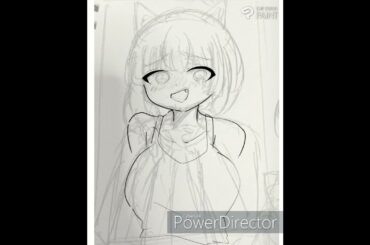 涙目きくりさん　タイムラプス　＃イラストメイキング　＃ぼっちざろっく