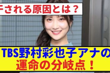 TBS野村彩也子アナの運命の分岐点！干される原因とは？【野村萬斎・なんJ反応】 #野村萬斎 #なんJ反応