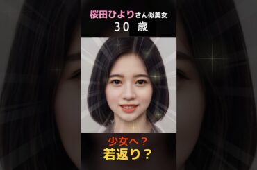 【変化】えっ？桜田ひよりさん似の美女が少女へ若返り？#shorts