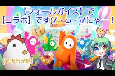 #フォールガイズ　#変鶏お兄様と突発コラボ～(２枠目)　#エラーで配信建て直し  #コラボ配信　#突発  #音量注意　#ひよこプリンライブ