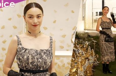 “エビちゃん”蛯原友里、美デコルテ全開　エレガントな大人なドレス：ディオール ホリデー ポップアップ プレビュー