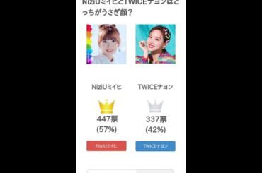 NiziUミイヒとTWICEナヨンはどっちがうさぎ顔？ #Shorts