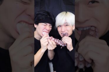 問題になってた名前募集中にタコ食べさせてみた #shorts