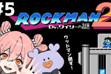 #5【ロックマン2】ノーマルで全てのボスを倒す！と言ったラリル。しかし、ノーマルでウッドマンを倒すのは上級者しか無謀らしい。さてどうする！？～ロックマン全制覇するマンの名に懸けて～【ラリル玲衣】