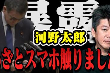 【暴露】河野太郎・わざと国会中にスマホ触った理由はがヤバすぎる…ホリエモン大絶賛のワケ【堀江貴文 切り抜き ガーシーch 英語 Twitter モノマネ 韓国 キレ 総選挙 成田 謝罪 ニュース 】