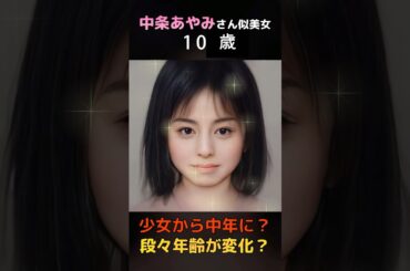 【変化】えっ？中条あやみさん似美女が少女からだんだん歳をとる？#shorts