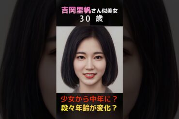 【変化】えっ？吉岡里帆さん似の美女が少女から中年女性へ？#shorts