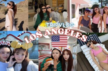 【LA🇺🇸vlog】4泊6日のロサンゼルス映え旅行✈️🌴ディズニー/パームスプリングス/ジョシュアツリー/ビバリーヒルズ🎀