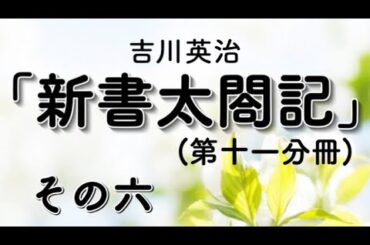 【字幕付き朗読】「新書太閤記（第十一分冊）その六」吉川英治（青空文庫）