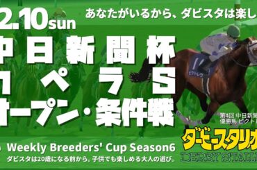 【ダビスタSwitchBC】2023年12月10日 中日新聞杯・カペラＳ・他
