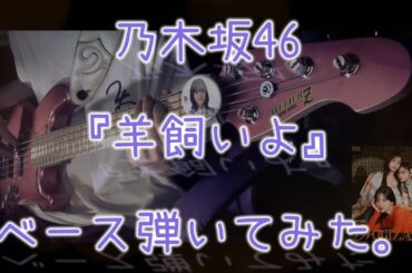 乃木坂46『羊飼いよ』ベース弾いてみた。