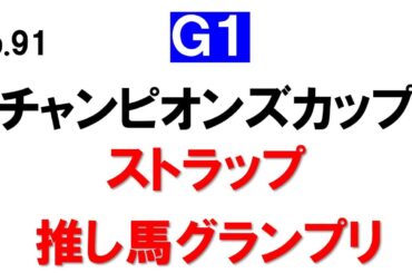 No91 チャンピオンズカップ 長澤まさみさんの推し馬グランプリと言えばここに注意が必要！？