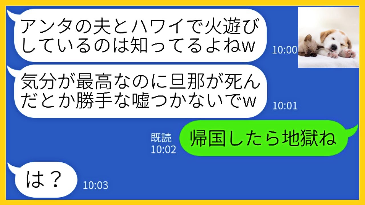 【LINE】兄が亡くなった事も知らずに私の夫と1週間の海外旅行へ出掛ける兄嫁「ハワイ最高w」→浮かれるクズ男にある衝撃の事実を伝えた時の反応が…【スカッとする話】 【LINE】兄が亡くなった事も知らずに私の夫と1週間の海外旅行へ出掛ける兄嫁「ハワイ最高w」→浮かれるクズ男にある衝撃の事実を伝えた時の反応が…【スカッとする話】
