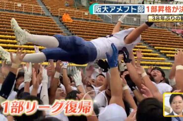 大阪大学アメフト部 ３８年ぶりの１部昇格！