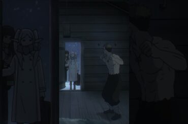 「温まってきたぁ！！」／『葬送のフリーレン』第11話「北側諸国の冬」より