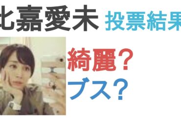 比嘉愛未は綺麗？ブス？【投票結果】