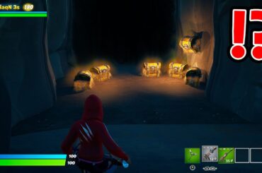 秘密の洞窟を見つけてしまった...😳【フォートナイト】