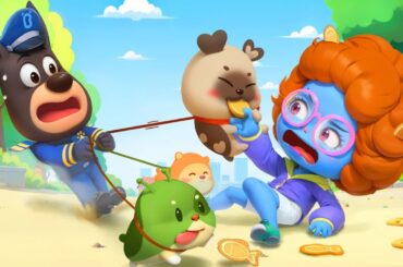 ペットにリードをつけよう | ラブール警部の事件簿 | ラブール警部の人気動画の詰め合わせ | 子供向け安全教育 | 赤ちゃんが喜ぶアニメ | 動画 | ベビーバス| BabyBus