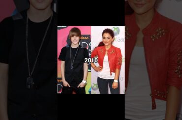 Justin Bieber vs Ariana Grande through the years #shorts