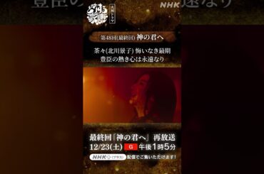 「茶々は、ようやりました…」 茶々(北川景子)が燃え盛る大坂城で迎えた最期 | 大河ドラマ「どうする家康」| NHK | #shorts