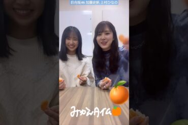日向坂46 加藤史帆 上村ひなの みかんの食レポと決めセリフ