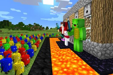 ピーマン軍団 vs. 最強のセキュリティ【まいくら・マインクラフト】