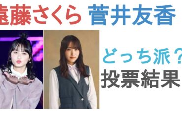 遠藤さくらと菅井友香はどっちがかわいい？【投票結果】