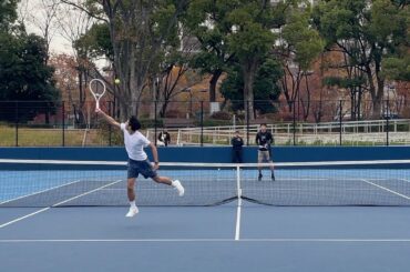 【テニス】元日本３位に遊ばれてボコボコにされた