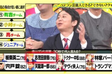 クイズ☆スター名鑑 161204 有吉弘行 × 田村 淳 × オードリー × 千鳥 × FUJIWARA × おぎやはぎ NEW 2024