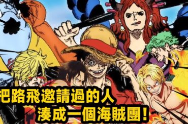 如果把路飛邀請過的人湊成一個海賊團！這才是完整草帽團plus！戰鬥力強悍！但真是啥奇奇怪怪的都有！