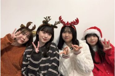 日向坂46 髙橋未来虹 三期生でクリスマスパーティー♪ 森本茉莉 上村ひなの 山口陽世 #mikunigram
