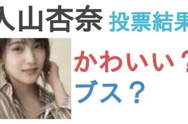 入山杏奈はかわいい？ブス？【投票結果】